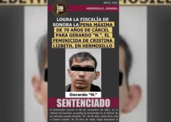 Sentencian a 70 años a Gerardo “N”, feminicida de Cristina Lizbeth