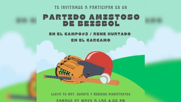 Ambientalistas invitan a partido amistoso de beisbol en el Cárcamo Ambientalistas invitan a partido amistoso de beisbol en el Cárcamo