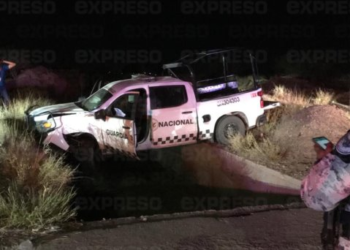 Al menos cuatro elementos de la Guardia Nacional heridos en accidente