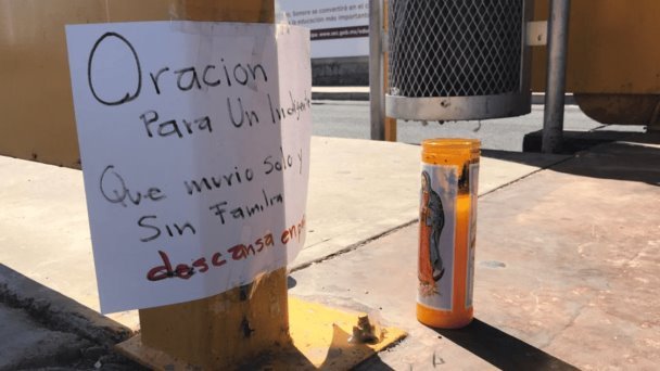 dejan mensaje en parada de camión dejan mensaje en parada de camión