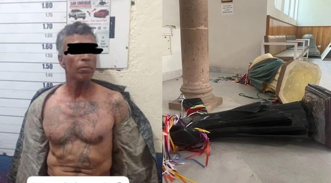 Detienen a presunto delincuente que vandalizó capilla de San Francisco Javier en Sonora