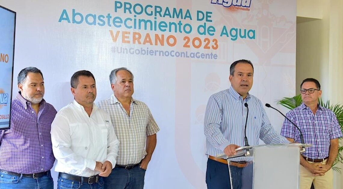 Hermosillo: Presenta Antonio Astiazarán plan de servicio eficiente de agua potable para verano