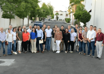Entregan obra de recarpeteo en cerrada Atardeceres de Hermosillo