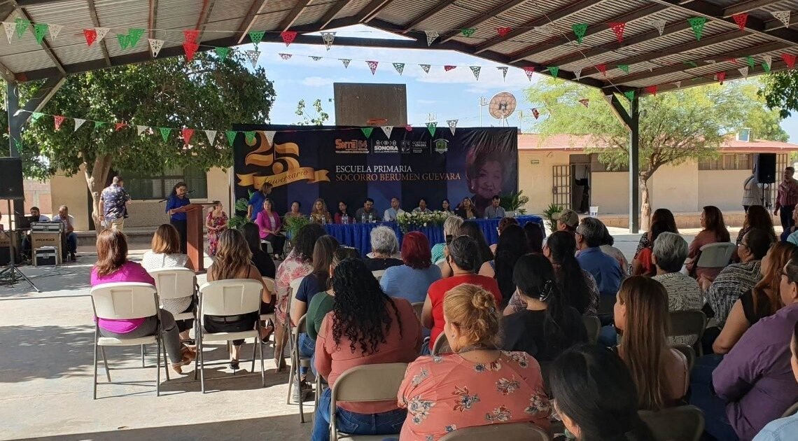 Realizan gran fiesta en primaria Socorro Berumen por 25 aniversario del plantel
