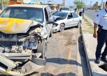 Accidentes en Hermosillo: Ocurre triple choque en Solidaridad y progreso