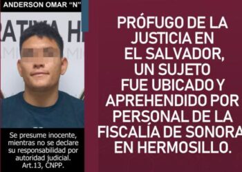 Detenido en Sonora ‘El Dino’, buscado internacionalmente por la Interpol y autoridades de El Salvador