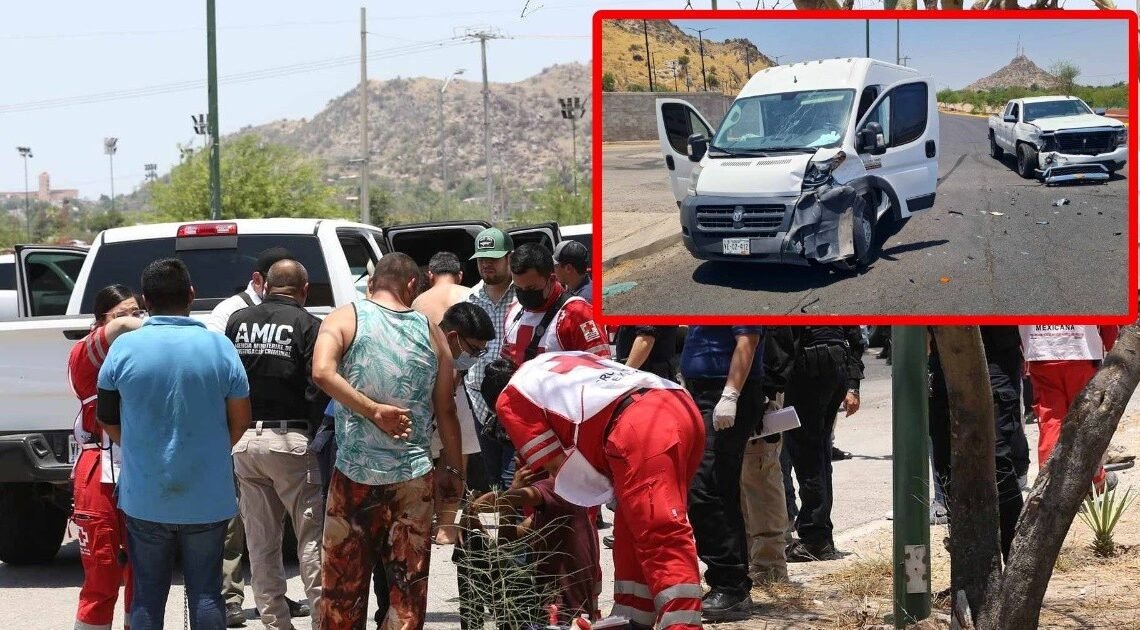 Imágenes: Nueve detenidos y dos agentes heridos deja choque en el bulevar Paseo del Río Sonora