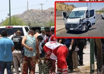 Imágenes: Nueve detenidos y dos agentes heridos deja choque en el bulevar Paseo del Río Sonora
