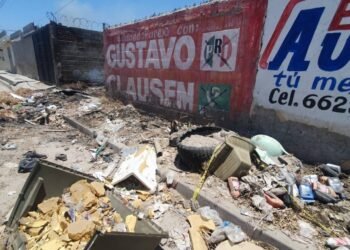 Hermosillo: Vecinos denuncian problemas graves en predio abandonado de la colonia CNOP; quema de basura, venta de drogas y crímenes