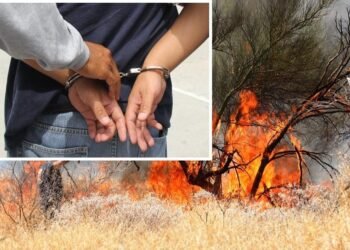Atrapan a sospechoso de causar incendios al Norte de Hermosillo