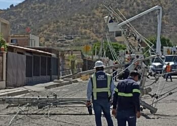 Esta colonia se quedará sin luz dos días; camión derribó postes de la CFE