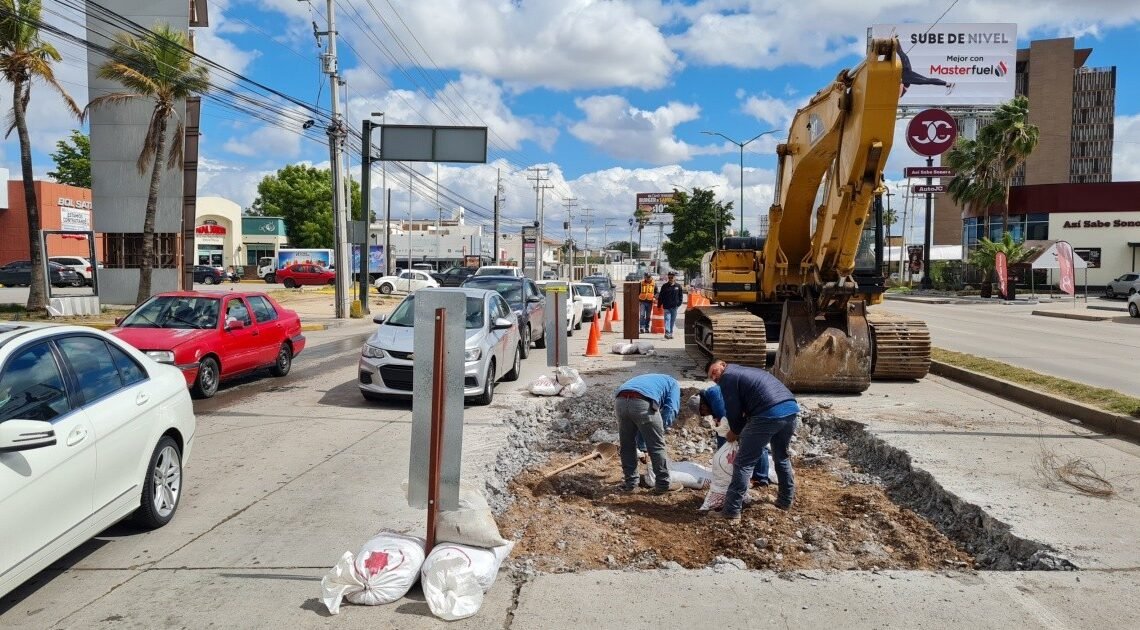 Hermosillo: Terminarán en agosto trabajos de colapso en el bulevar Colosio