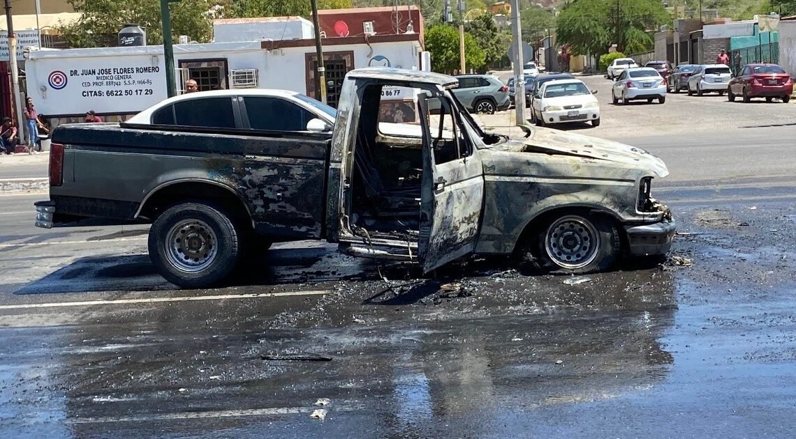 Aumentan 35% incendios de autos: Bomberos de Hermosillo