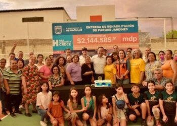 Entrega el alcalde de Hermosillo rehabilitación en Parque Jardines