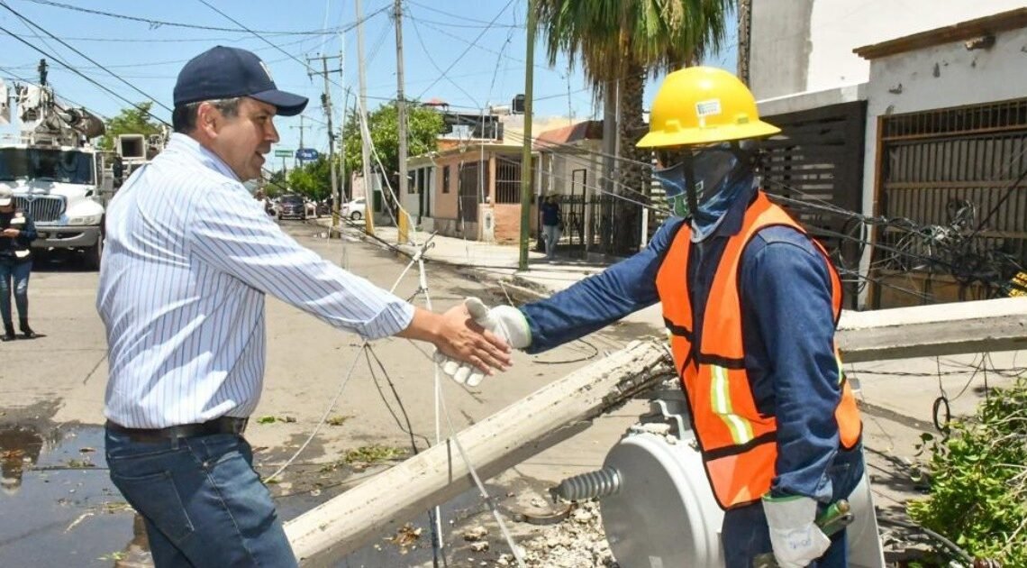 Supervisa alcalde de Hermosillo acciones para reparar dañor provocados por la lluvia