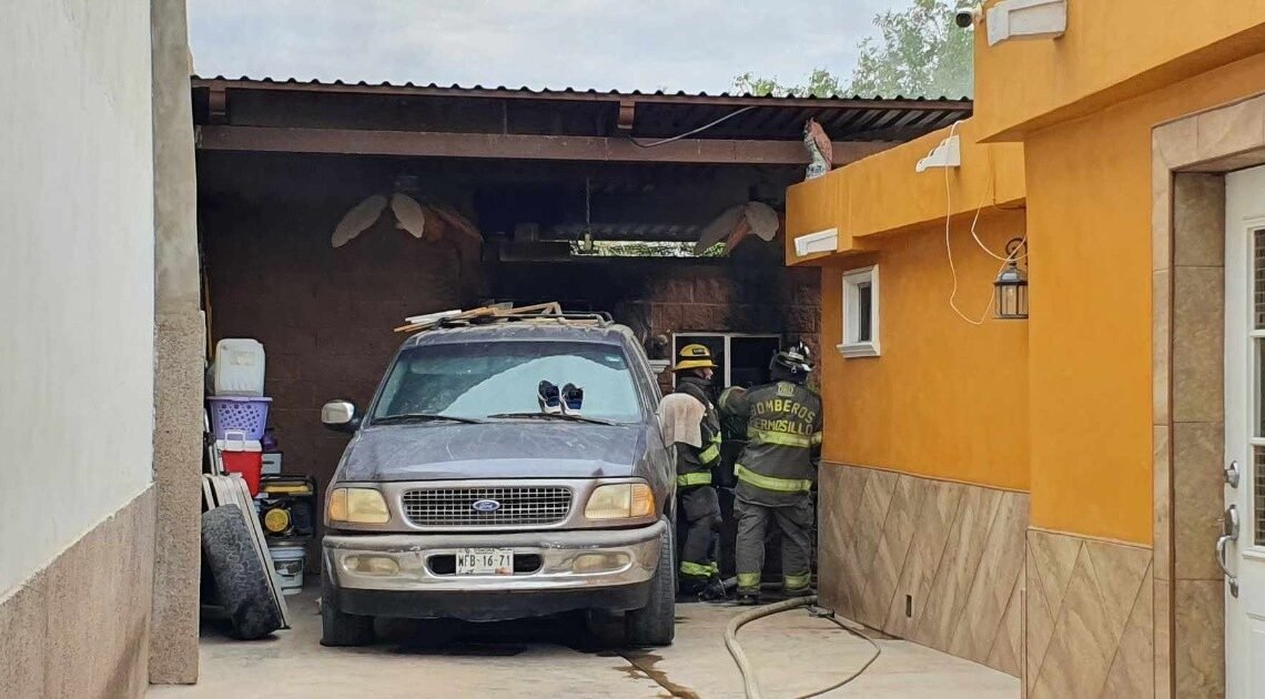 Se registra incendio en casa de la colonia Sahuaro Se registra incendio en casa de la colonia Sahuaro