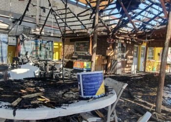 Se incendia palapa en San Pedro El Saucito