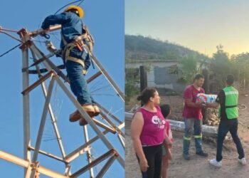 No se reportaron víctimas y el servicio eléctrico se ha recuperado en un 87%