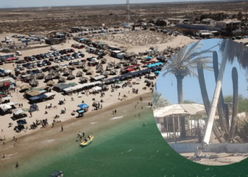 Bahía de Kino amanece con problemas de energía eléctrica y agua este domingo