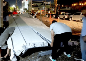 Cae intensa lluvia y granizo en Hermosillo
