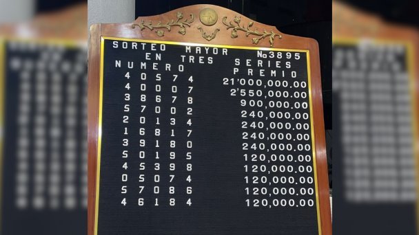 Resultados del Sorteo Mayor 3895 dela Lotería Nacional Resultados del Sorteo Mayor 3895 dela Lotería Nacional
