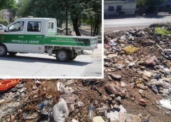 Hermosillo: Vigilan 24/7 con Patrulla Verde el punto más sucio de la ciudad