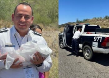 Nace bebé en patrulla de la Policía de Hermosillo