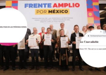 Frente Amplio lanza plataforma para recolectar firmas… pero sin funcionar