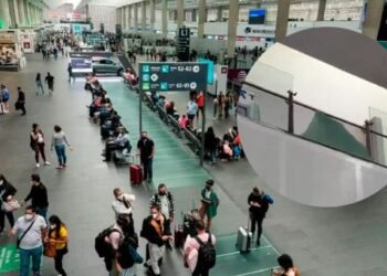Se revienta vidrio en el AICM y lesiona a tres personas