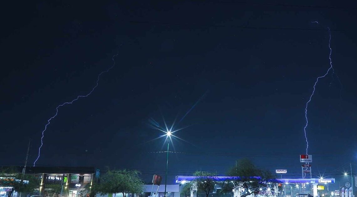Tras la noche de lluvia y relámpagos, Hermosillo se prepara para un día caluroso