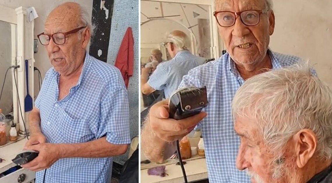 Don Raúl tiene “la tijera de oro”: Se dedica a cortar el cabello desde hace más de medio siglo en el Centro de Hermosillo Don Raúl tiene “la tijera de oro”: Se dedica a cortar el cabello desde hace más de medio siglo en el Centro de Hermosillo