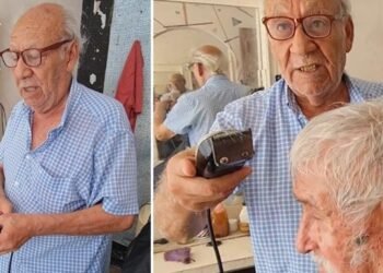 Don Raúl tiene “la tijera de oro”: Se dedica a cortar el cabello desde hace más de medio siglo en el Centro de Hermosillo