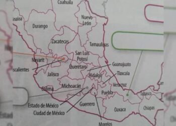 Difunden nuevo error en libros de texto; ahora en el mapa de México