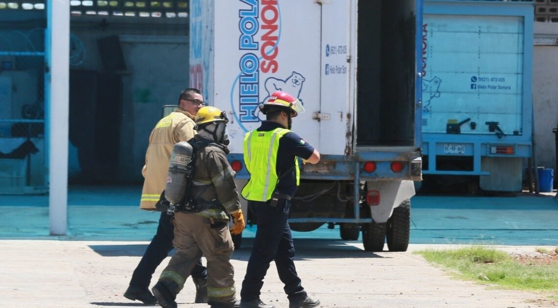 Fuga de amoniaco moviliza a cuerpos de emergencia en Hermosillo