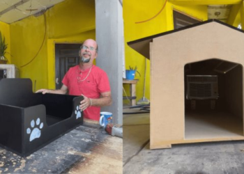 Luis encontró en las casas para ‘lomitos’ la forma de salir adelante