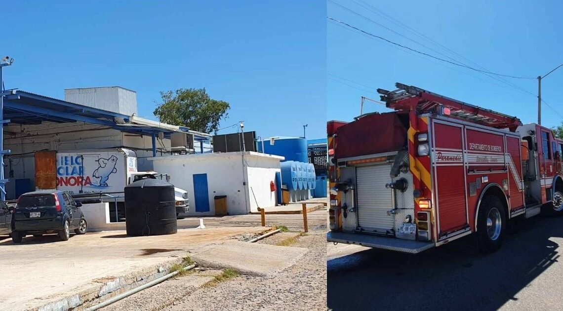 Hermosillo: Movilización en La Metalera tras presunta fuga de amoníaco en hielería Hermosillo: Movilización en La Metalera tras presunta fuga de amoníaco en hielería