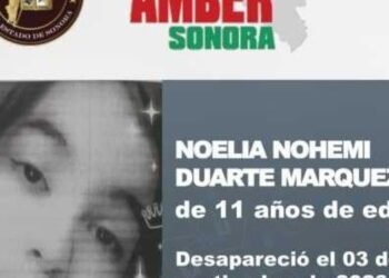 Activan Alerta Amber para localizar a la niña Noelia Duarte, desapareció en San Pedro El Saucito
