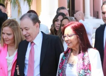 Leticia Ramírez Anaya acude en representación del presidente de México a Segundo Informe de Gobierno de Alfonso Durazo