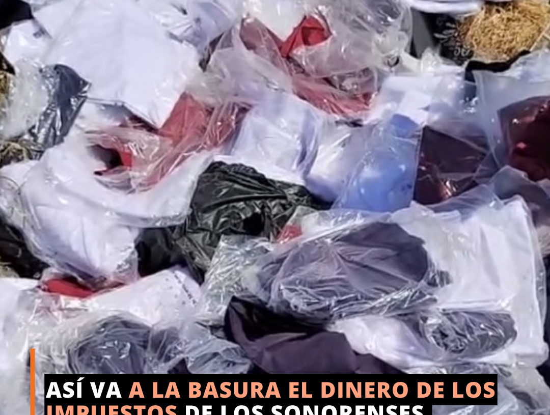 Encuentran uniformes nuevos tirados