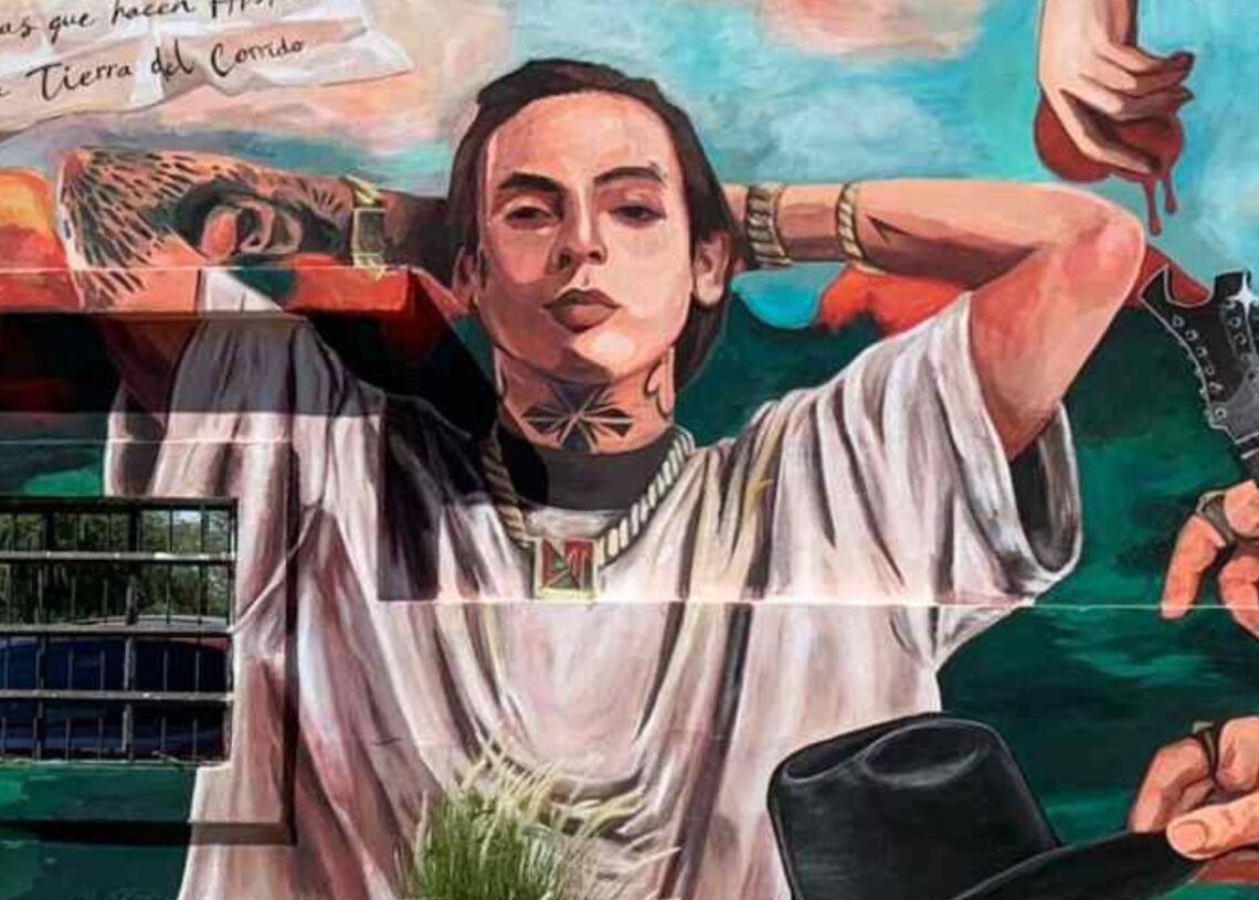 Natanael Cano ha sido honrado con un mural en su ciudad natal de Hermosillo