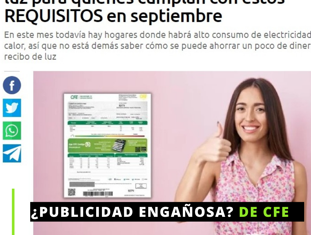CFE ofrece descuentos