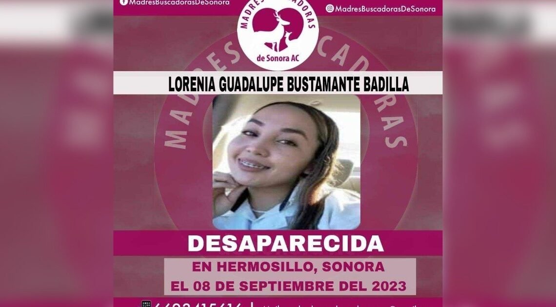Buscan a Lorenia Guadalupe, joven madre de 23 años que desapareció al salir de su trabajo en Hermosillo