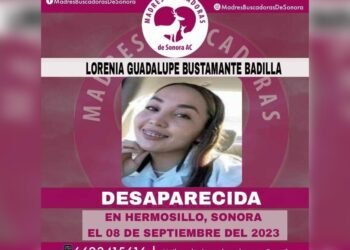 Buscan a Lorenia Guadalupe, joven madre de 23 años que desapareció al salir de su trabajo en Hermosillo