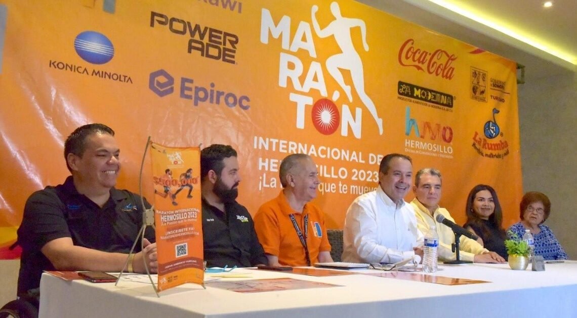 Preside Antonio Astiazarán anuncio del Gran Maratón Hermosillo 2023