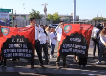 Hermosillo: Trabajadores del Poder Judicial de la Federación protestan por recorte presupuestal 2024