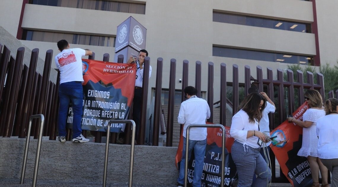 Trabajadores del Poder Judicial en Hermosillo se unen a paro nacional de labores