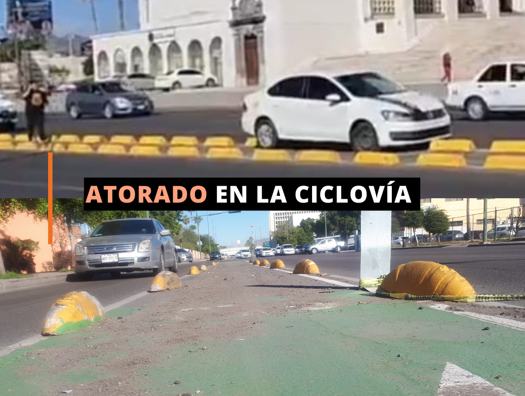 ¡Atorado en la ciclovía!