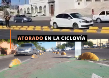 ¡Atorado en la ciclovía!