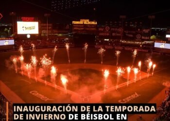 Inauguración de la temporada de invierno de béisbol en hermosillo