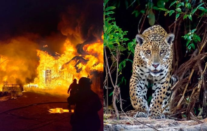 Tragedia en el Santuario del Jaguar: Fuego y Saqueo Devastadores Tragedia en el Santuario del Jaguar: Fuego y Saqueo Devastadores
